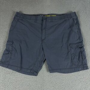 Lee Extreme Motion Shorts Mens 50 Blue Cargo 10" Performance Series Hiking Work